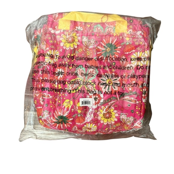 BAN.DO NWT WHAT'S FOR LUNCH? LUNCH BAG MAGIC GARDEN HOT PINK - Picture 4 of 8